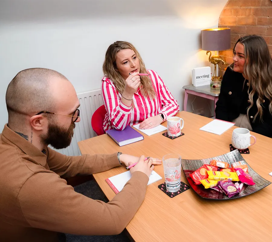 Marketing agency services meeting