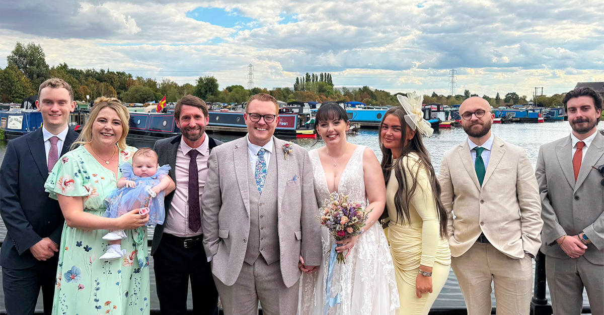 Chris at his wedding