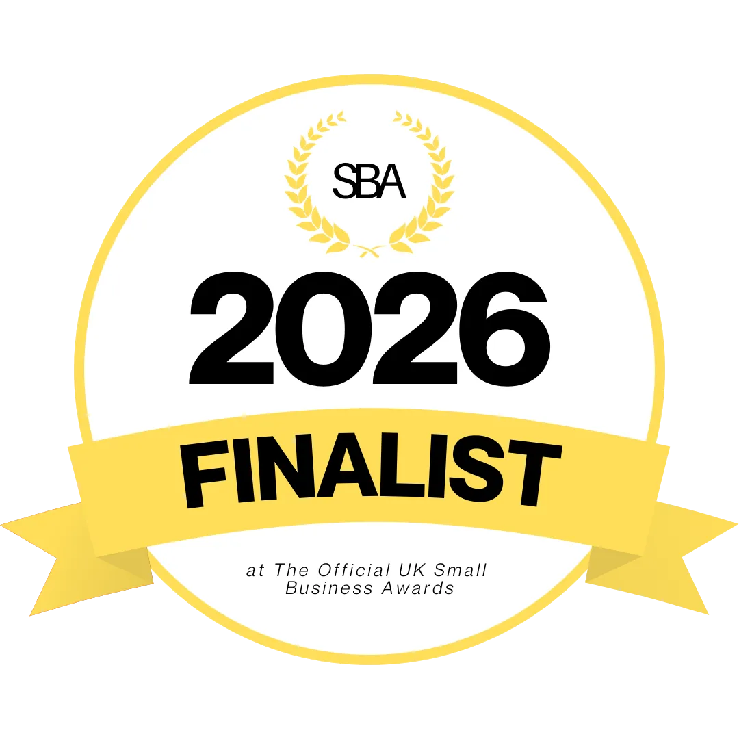 Small business awards winners 2026 - Best marketing agency warwickshire badge